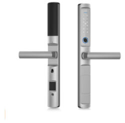 Умный дверной замок Ps-Link F2-TY с датчиком отпечатка пальца и защитой IP65 Серебро