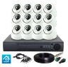 Комплект видеонаблюдения AHD 2Мп KIT-A212HD 12 камер для помещения
