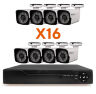 Комплект видеонаблюдения AHD 2Мп KIT-C216HD 16 камер для улицы