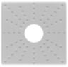 Кронштейн для камеры видеонаблюдения монтажный угловой большой белый