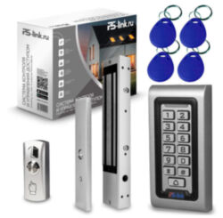Система СКУД  KIT-S601EM-WP-280LED электромагнитный замок 280 кг, панель металлическая, всепогодная