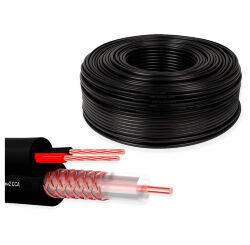 Кабель КВК KVK-CCA-2035-30 RG-59 + 2 x 0.35 кв.мм. 30м.