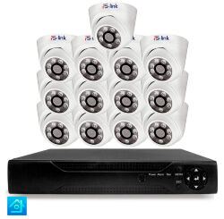 Комплект видеонаблюдения AHD 5Мп KIT-A513HD 13 камер для помещения, ночная съемка, датчик движения