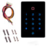 Система СКУД KIT-T12MF-SS на 1 дверь, сенсорная панель с RFID Mifare, никелевый замок, НЗ тип