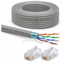 Кабель витая пара FTP4 cat.5E CCA 60 метров FTP-CCA60