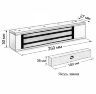 Комплект СКУД Undino KIT-ACP304EM-280 эл. магнитный замок 280кг, RFID, WIFI