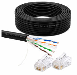 Кабель витая пара UTP4 cat.6 CU 10 метров UTP-CAT6-CU10-OUT уличный