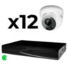 Комплект видеонаблюдения IP 8Мп KIT-A812IP-ST 12 камер для помещения, аналитика, детекция человека, область вторжения