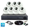 Комплект видеонаблюдения AHD 2Мп KIT-A207HD 7 камер для помещения